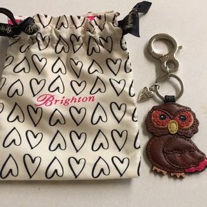Brighton owl purse key fob with bag